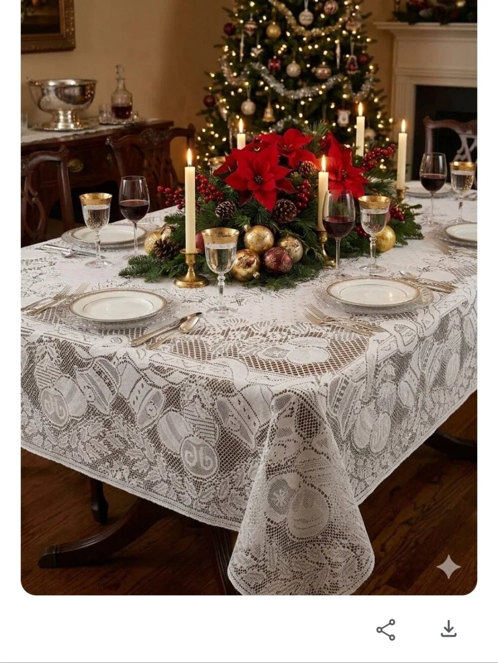GARLAND LACE TABLECLOTH